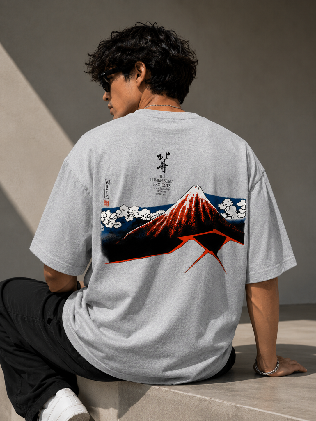 "Sanka Hakuu" Hokusai Collection T-shirt