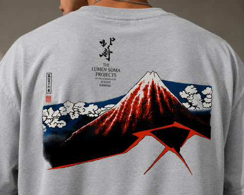 "Sanka Hakuu" Hokusai Collection T-shirt
