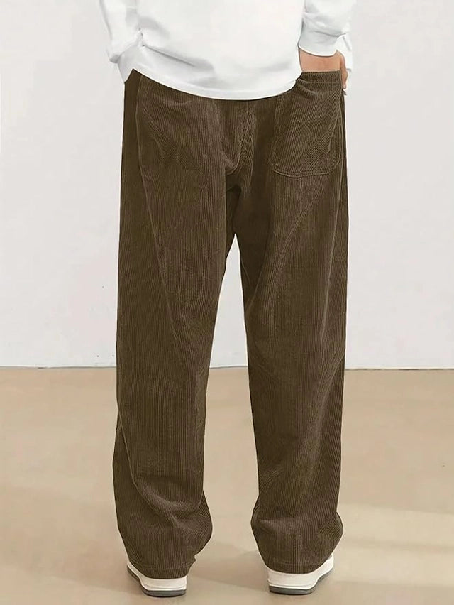 LUMEN SOMA Relaxed Corduroy Wide-Leg Pants