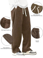 LUMEN SOMA Relaxed Corduroy Wide-Leg Pants