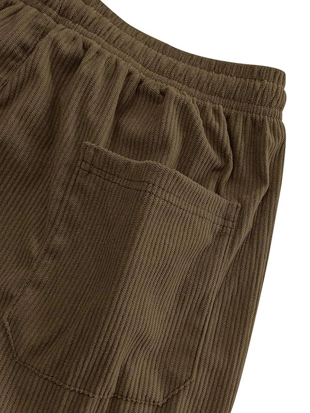 LUMEN SOMA Relaxed Corduroy Wide-Leg Pants