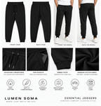 Lumen Essential Joggers – Bottle Green