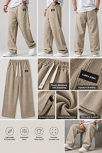 LUMEN SOMA Relaxed Linen-Blend Wide-Leg Pants
