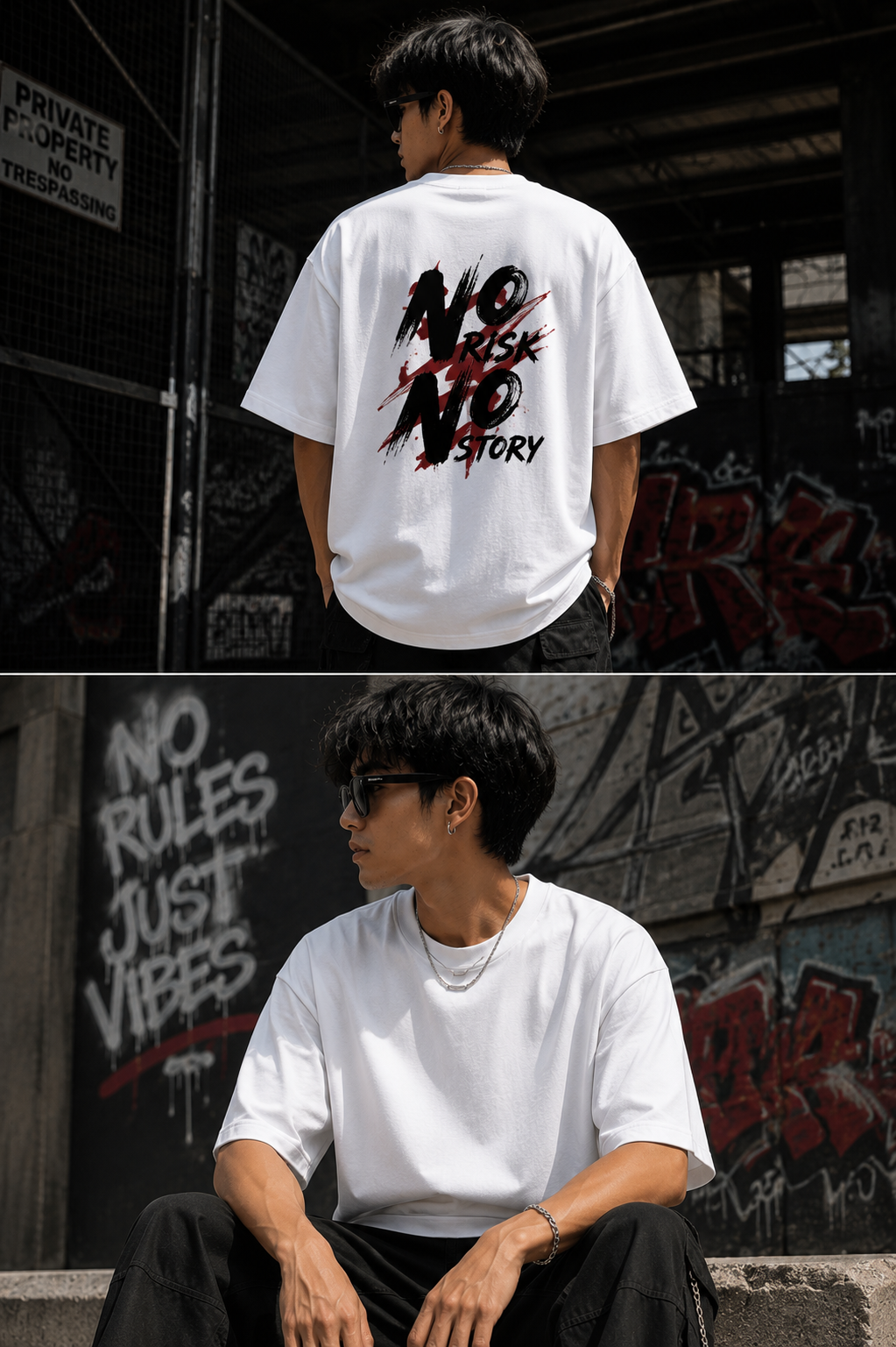 No Risk No Story — Oversized T-Shirt